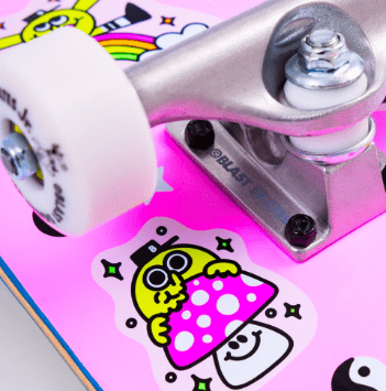 Planche Complète Blast Mini Pops GR8 Times Neon Pink 7.75"