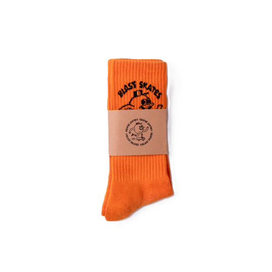 Chaussettes Blast Skates Mascot Logo Crew Orange