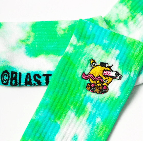 Chaussettes Blast Skates Embroidered Acid Blaster Tie Dye