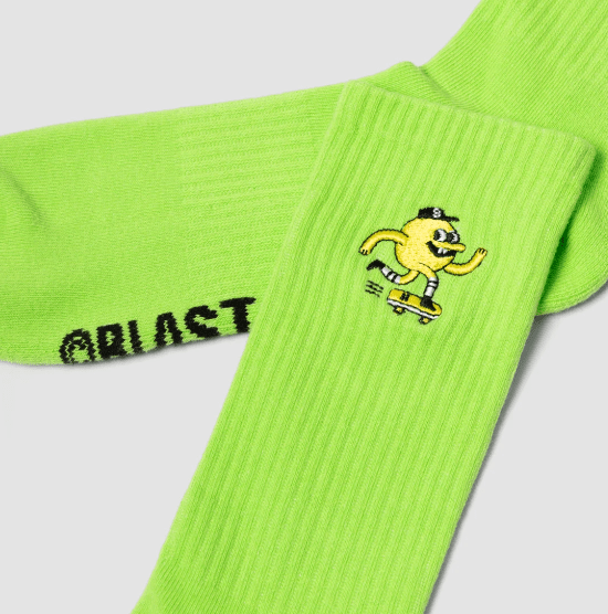 Chaussettes Blast Skates Embroidered Mascot Mint