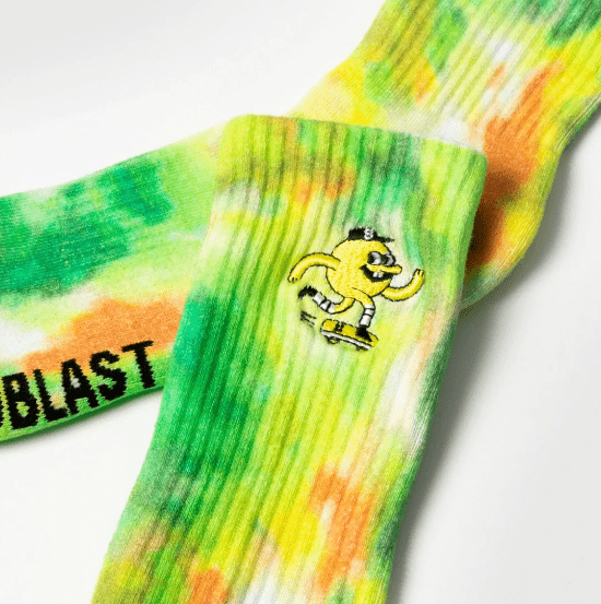 Chaussettes Blast Skates Embroidered Mascot Forest Tie Dye