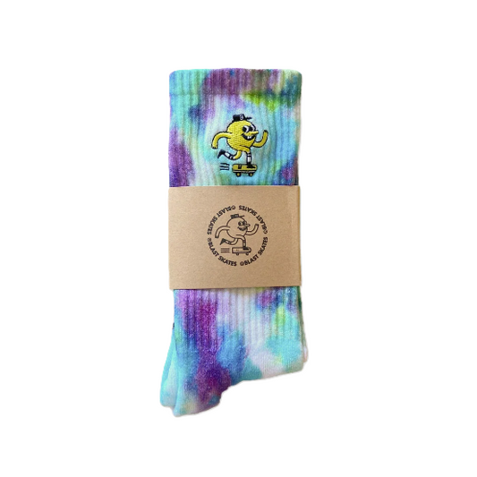 Chaussettes Blast Skates Embroidered Mascot Tie Dye