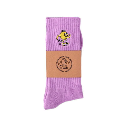 Chaussettes Blast Skates Embroidered Mascot Lilac