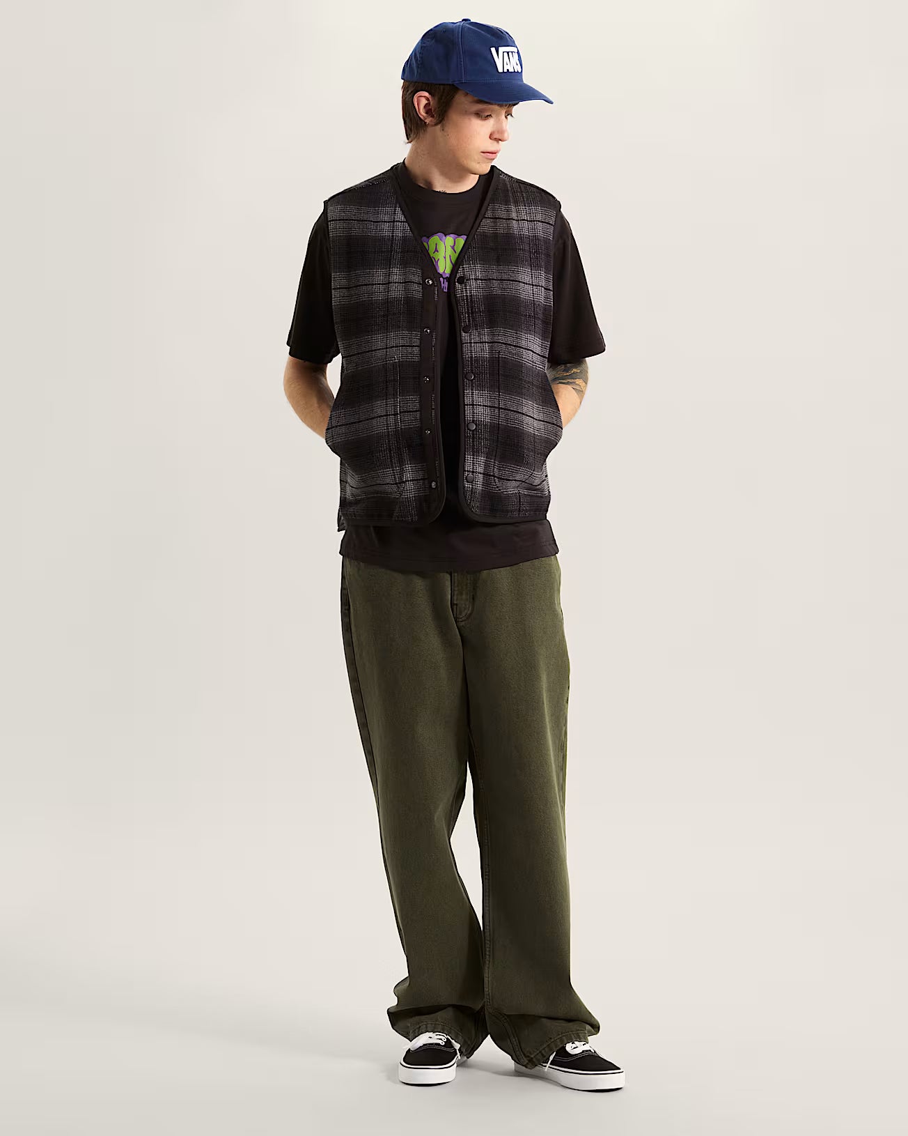 Pantalon Vans Check 5 Loose Mossy Olive