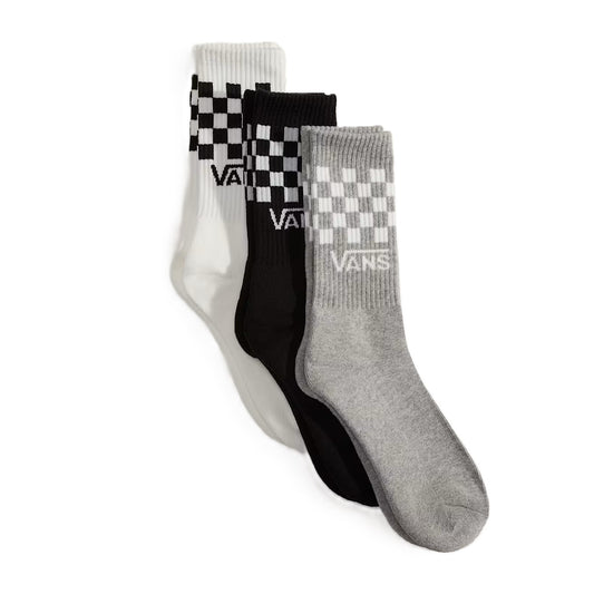 Chaussettes Vans Classic Half Crew Check Black White Grey