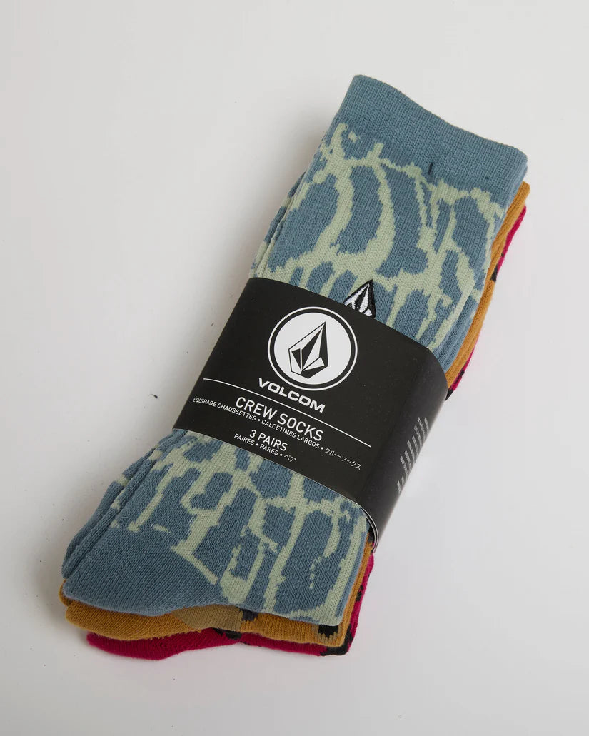 Chaussettes Volcom Print Mixer 3PK