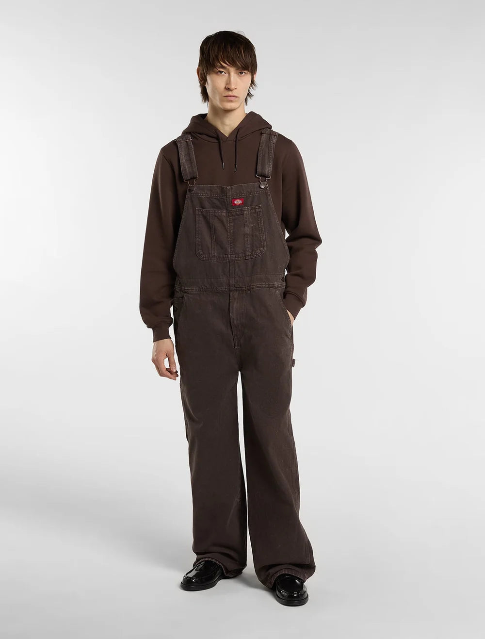 Salopette Dickies Loose Bib Denim Dark Brown