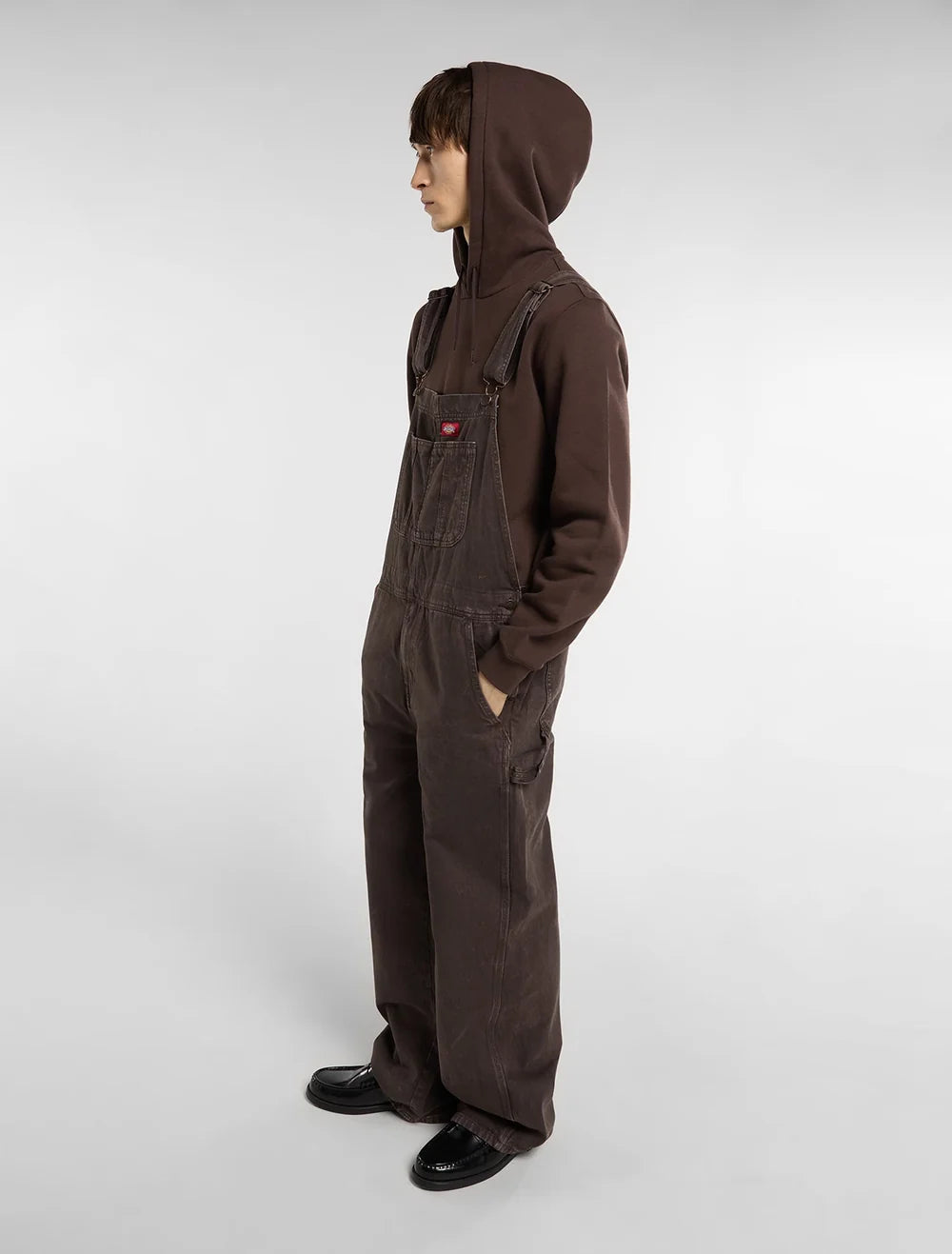 Salopette Dickies Loose Bib Denim Dark Brown
