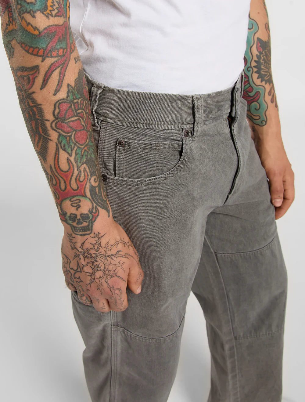 Pantalon Dickies Double Knee Denim Grey Wash