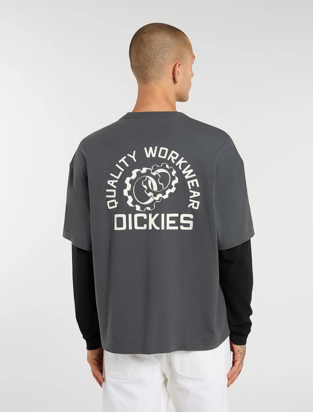 Tee Shirt LS Dickies Payson Black