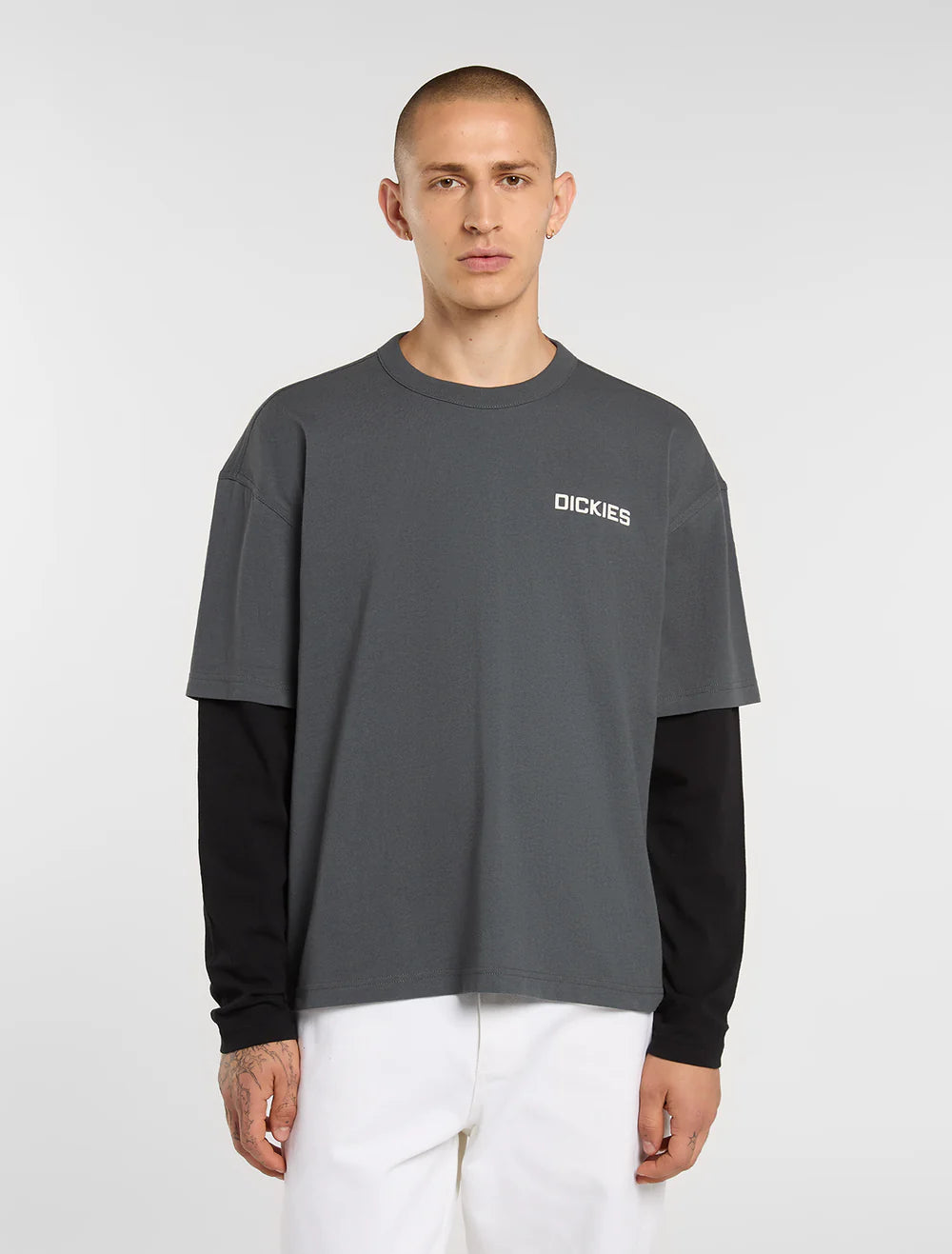 Tee Shirt LS Dickies Payson Black