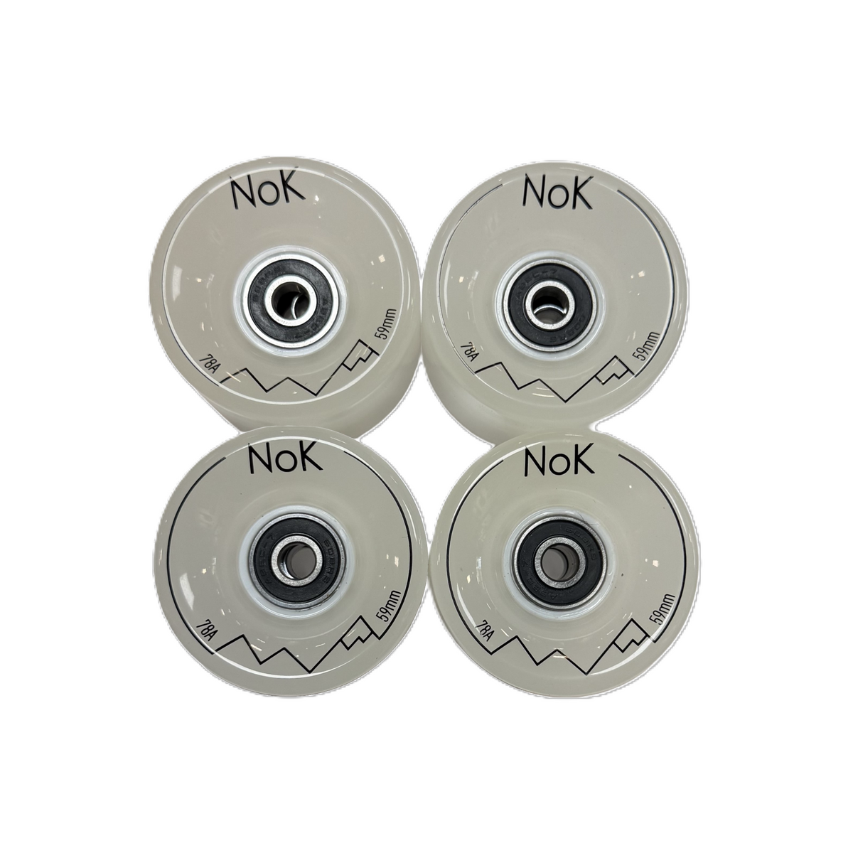 Roues de Cruiser Nok Clear White 78a 59mm