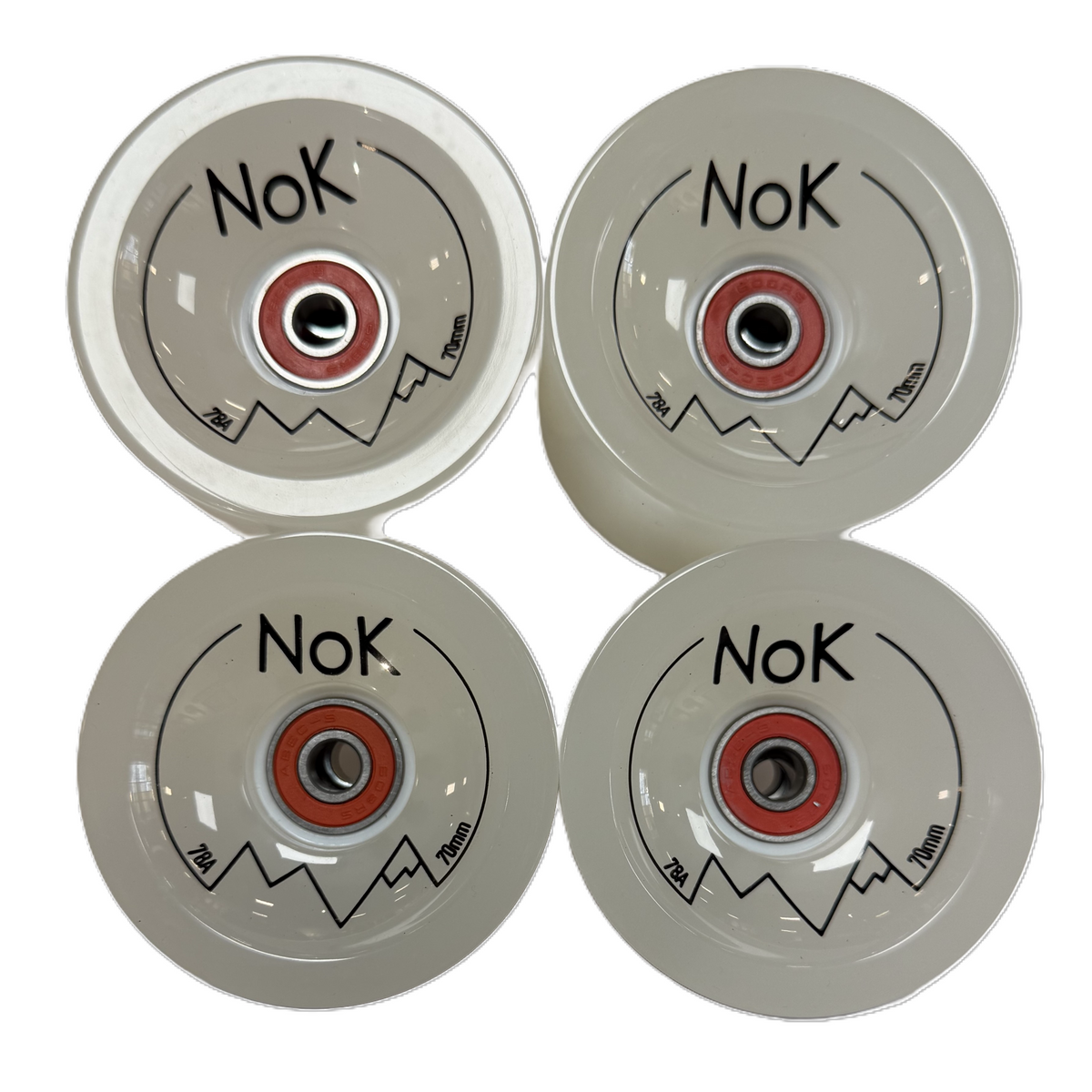 Roues de Cruiser Nok Clear White 78a 70mm