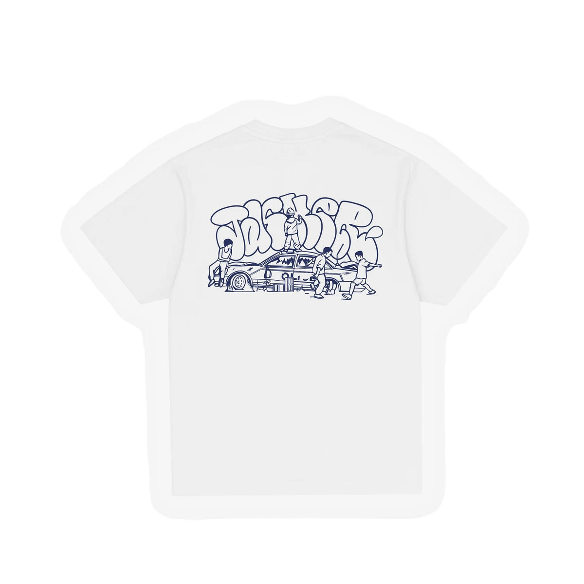 Tee-shirt Jacker Education First White