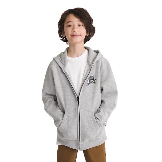 Sweat Kid Zip Vans Dumpster Raccoon Heather Grey