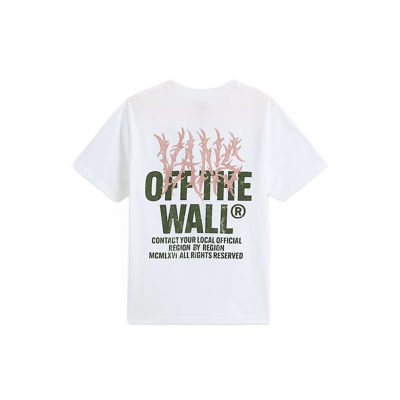 Tee-shirt Kid Vans Metal Wall White