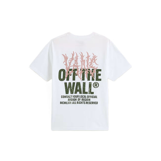 Tee-shirt Kid Vans Metal Wall White