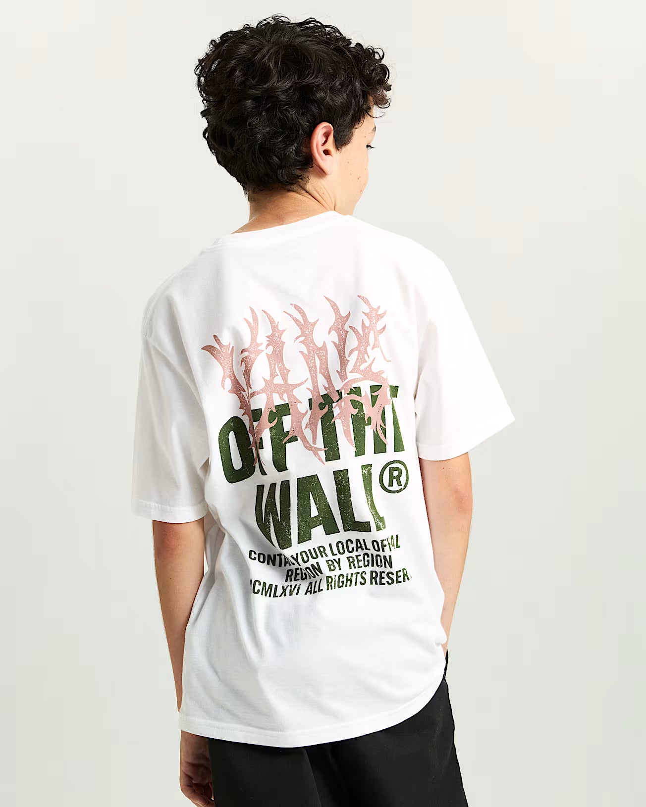 Tee-shirt Kid Vans Metal Wall White