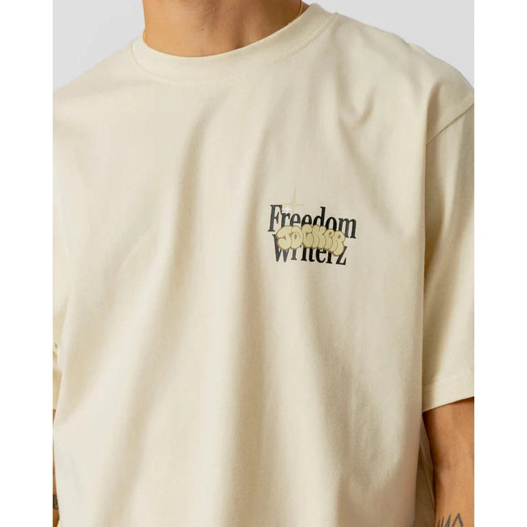 Tee-shirt Jacker Freedom Writerz Beige