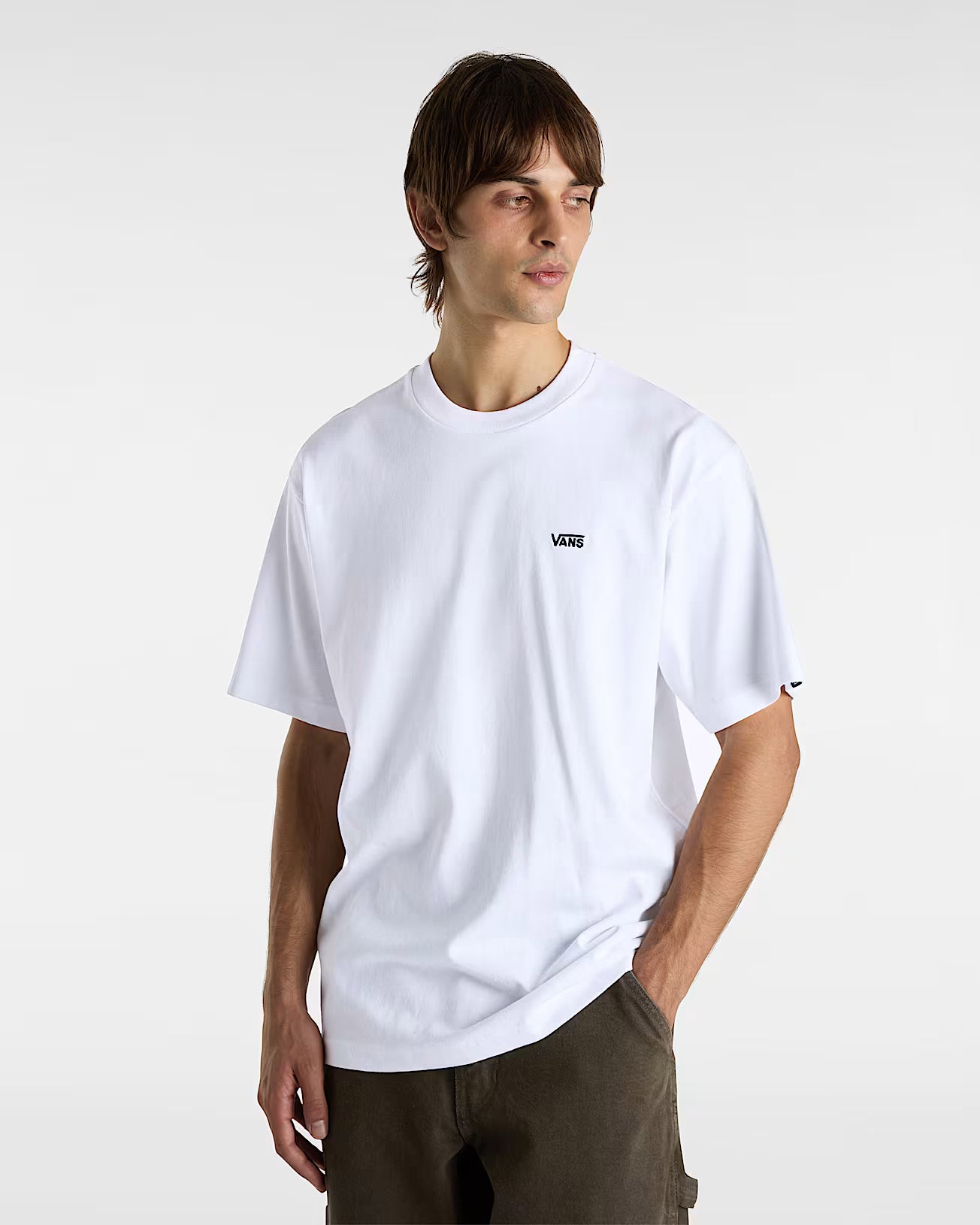 Tee Shirt Vans Left Chest II Loose White