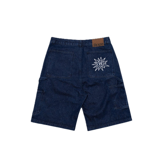 Short Jacker Carpenter Baggy Denim Blue