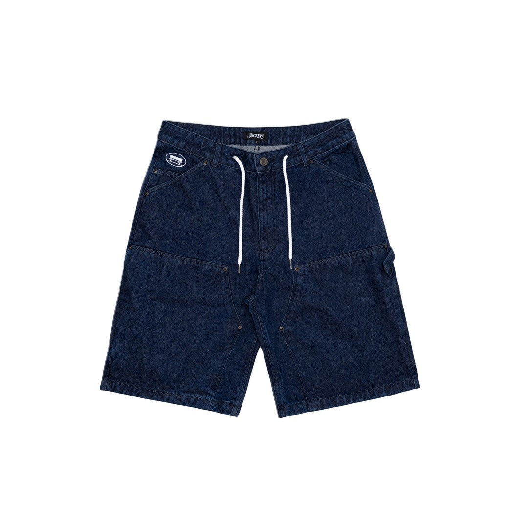 Short Jacker Carpenter Baggy Denim Blue