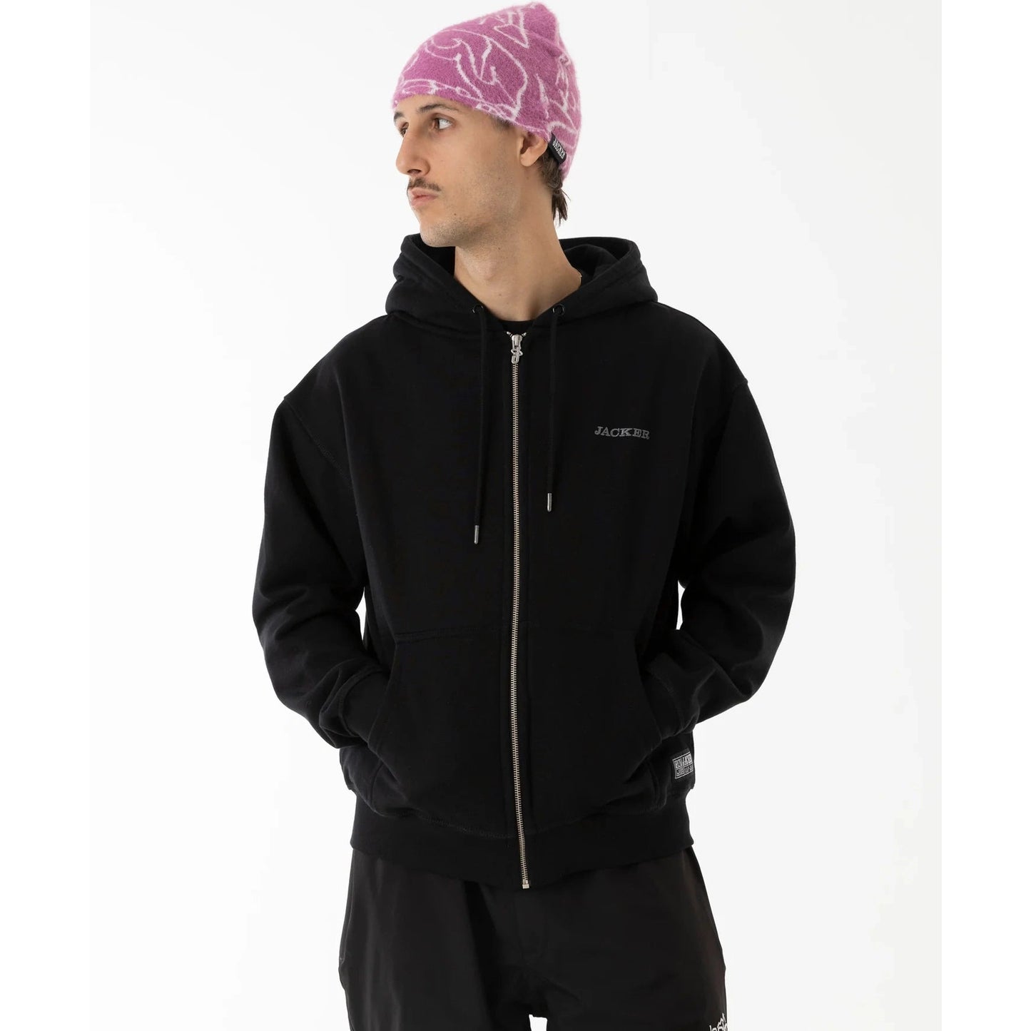 Sweat Jacker Notorious Zipped Black