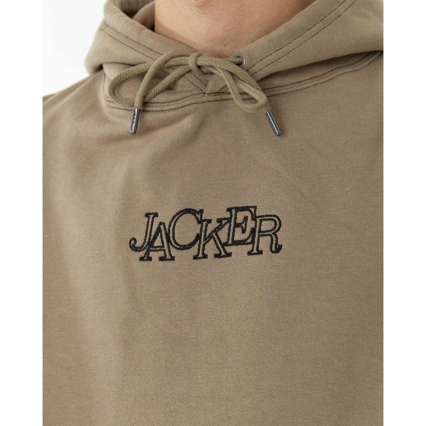 Sweat Jacker Select Contrast Beige