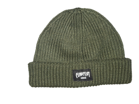 Bonnet Grosses Mailles Concept Boardshop Olive Green