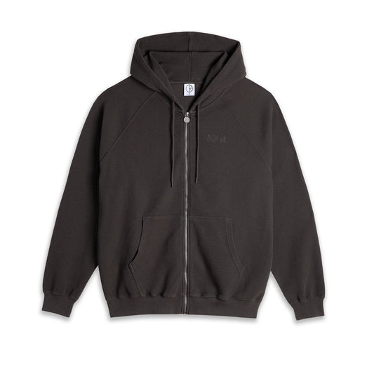 Sweat Zippé Polar Waffle Dirty Black