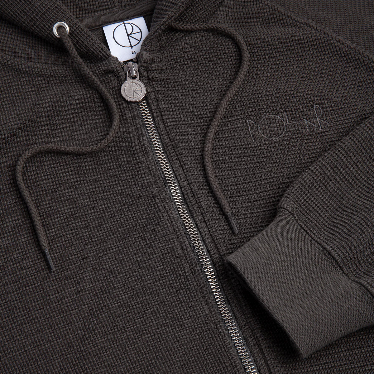 Sweat Zippé Polar Waffle Dirty Black