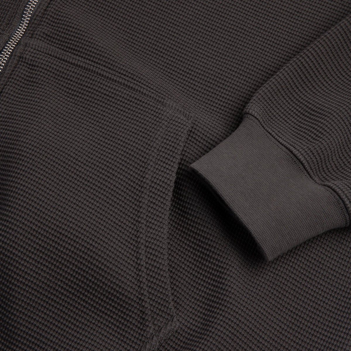 Sweat Zippé Polar Waffle Dirty Black