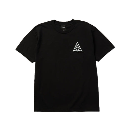 Tee Shirt Huf x Spitfire Sticker Triple Triangle Black