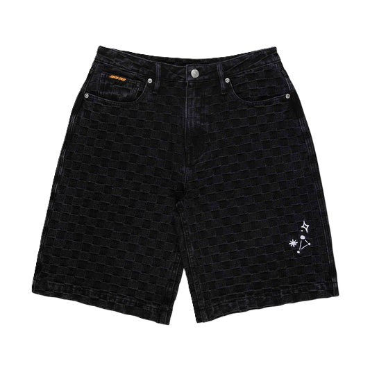 Short Femme Santa Cruz Split Sun Black Wash Check