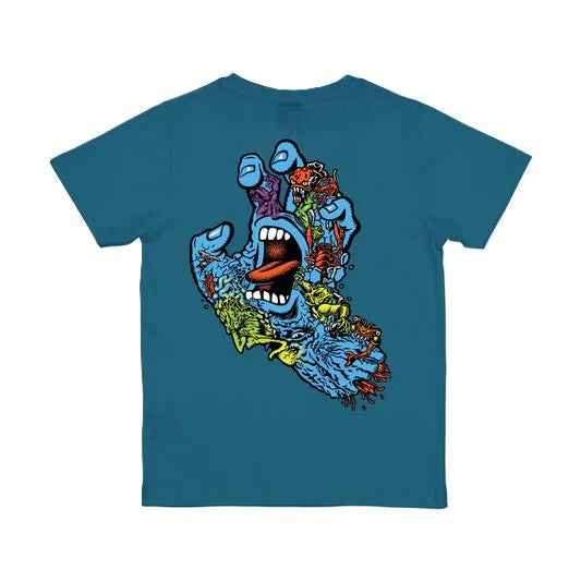 Tee-shirt Kid Santa Cruz Roskopp Screaming Five Teal