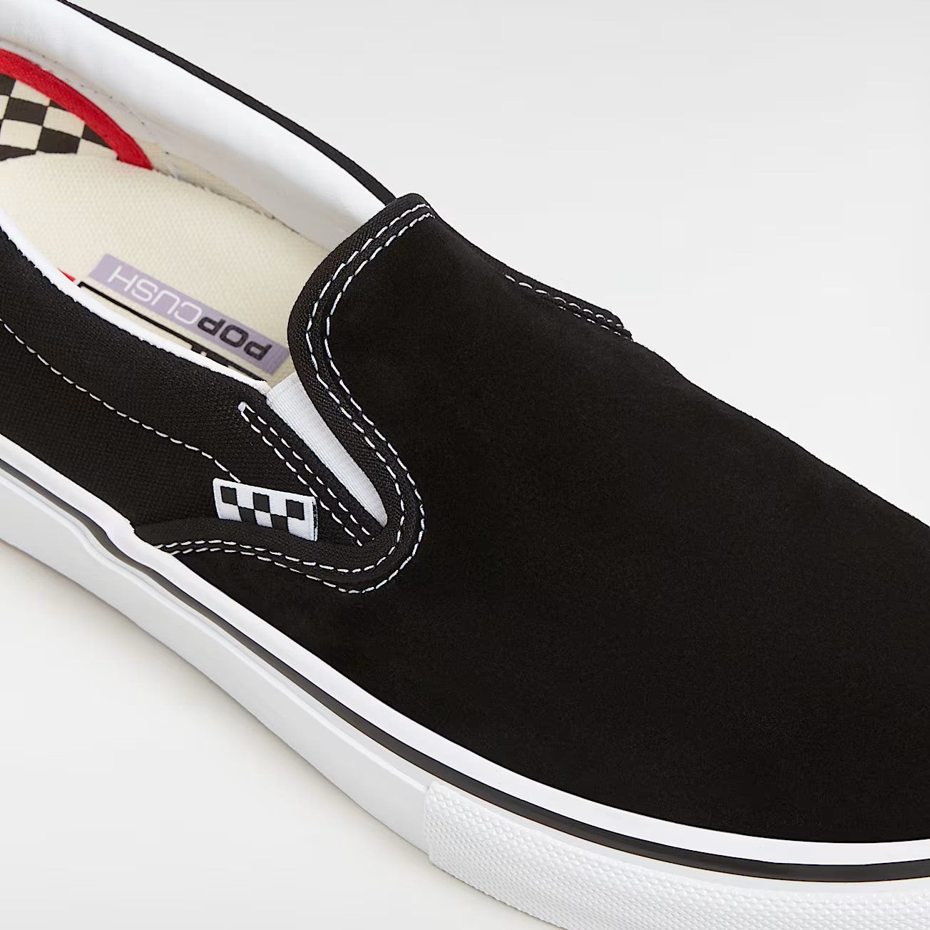 Vans Slip On Skate Black White