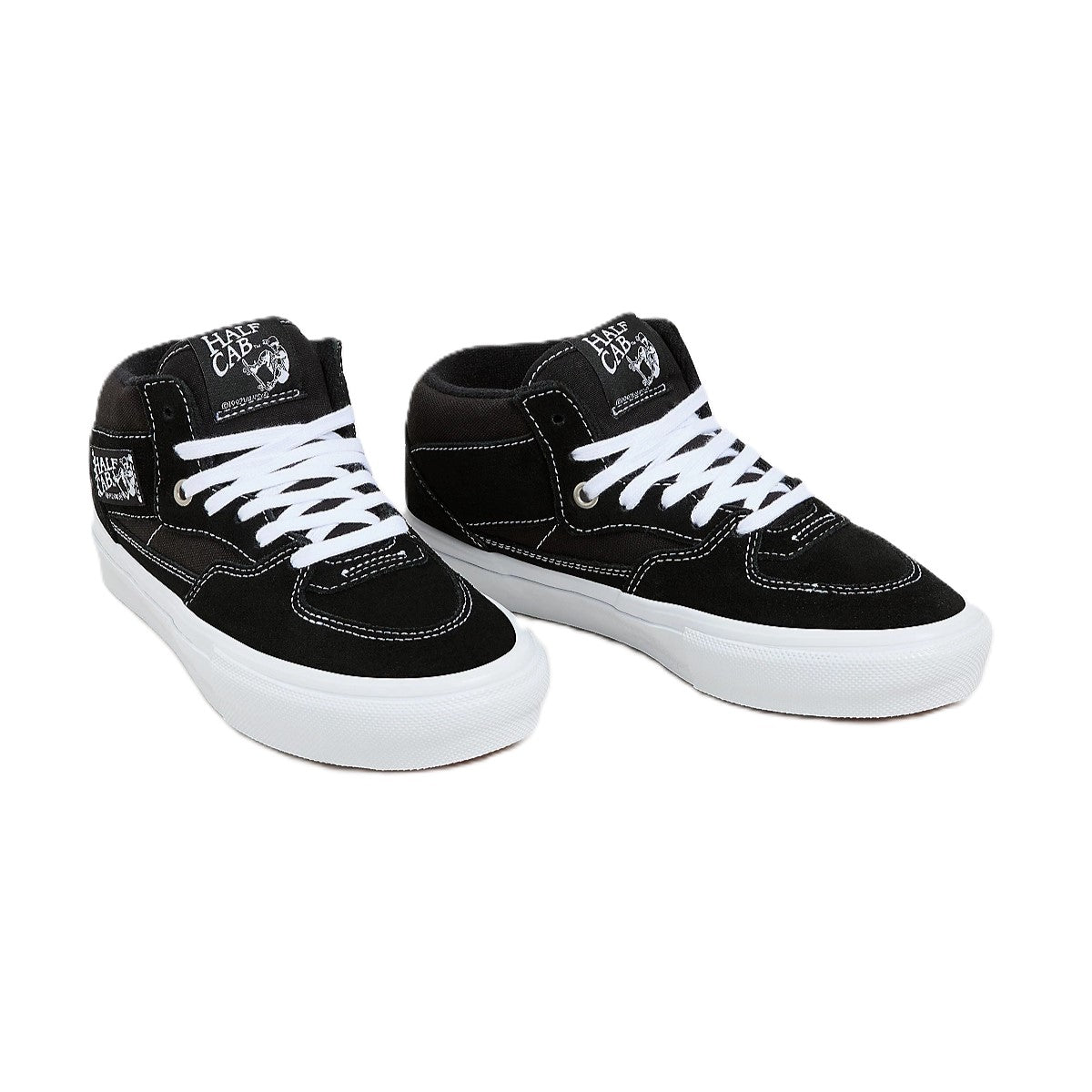 Vans Half Cab Skate Black White