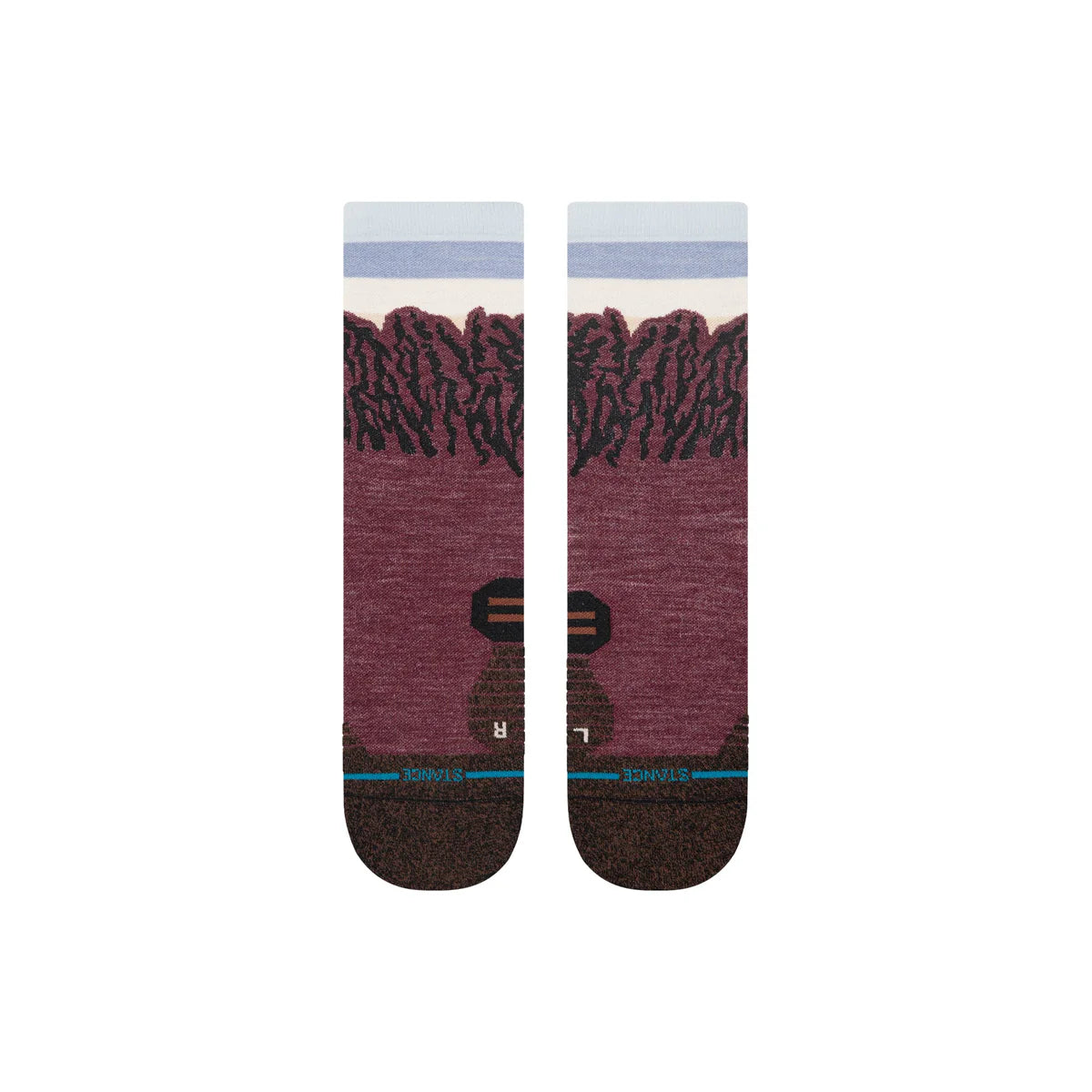 Chaussettes Stance The Ridge Light Wool Wine