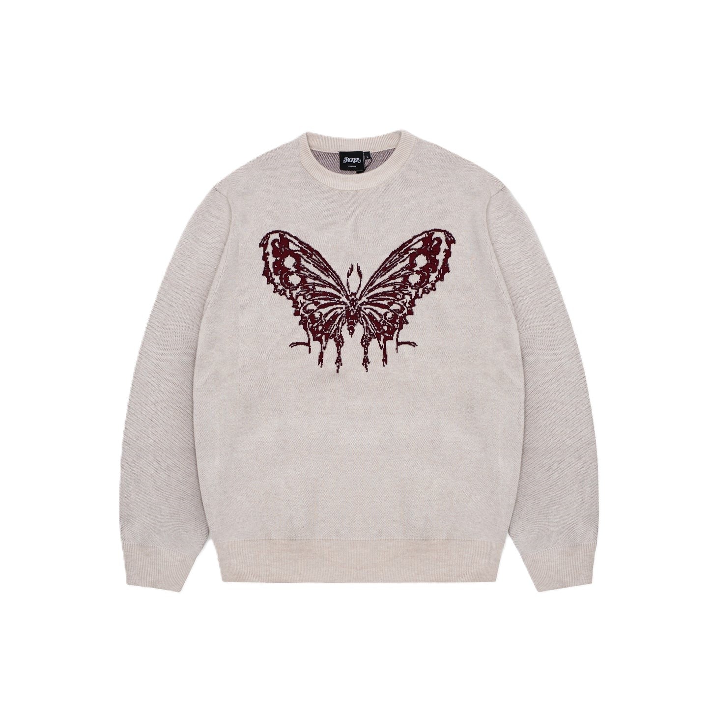 Knit Crew Jacker Zhou Beige