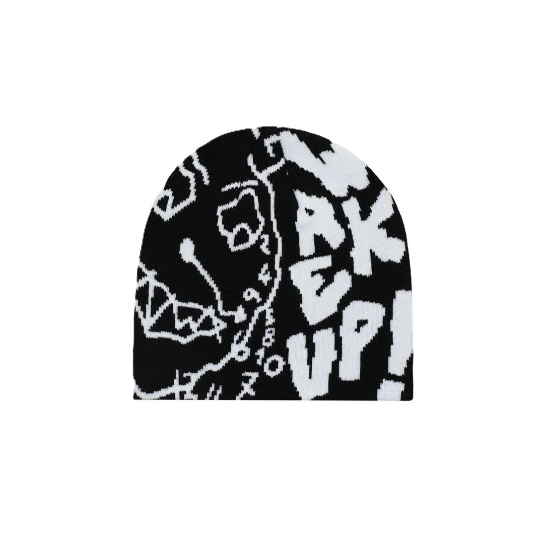 Bonnet Jacker Wake Up Black White