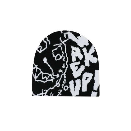 Bonnet Jacker Wake Up Black White