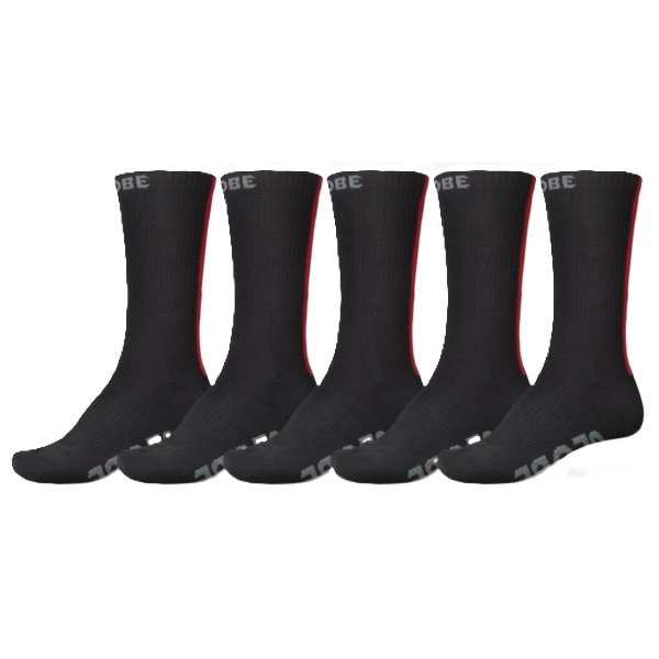 Chaussette Triple Stripe Crew Globe Black Red