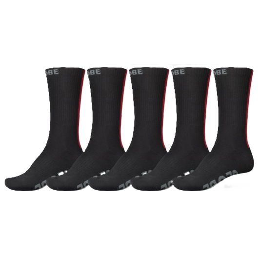 Chaussette Triple Stripe Crew Globe Black Red