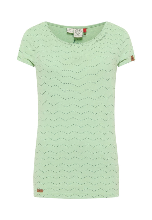 Tee-shirt Femme Ragwear Mintt Zig Zag Green