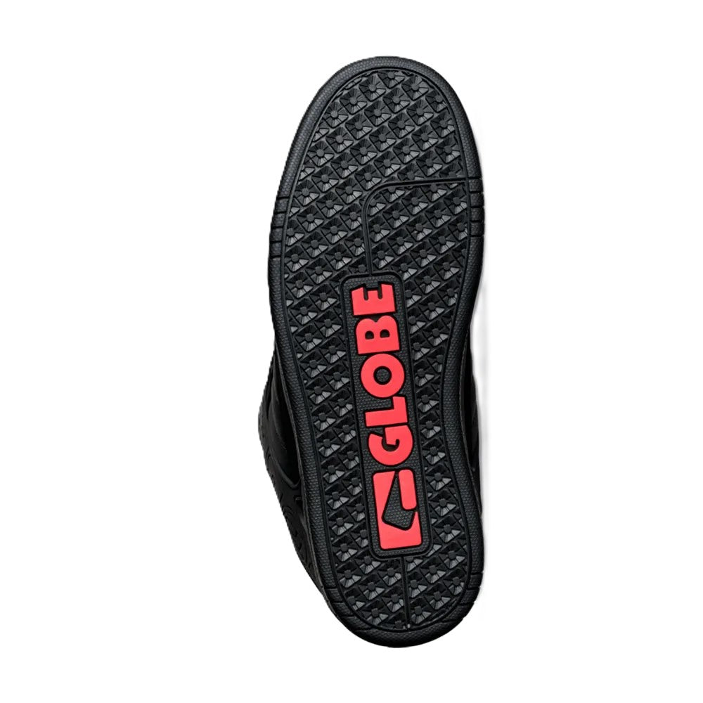 Globe Tilt Black Red Tartan