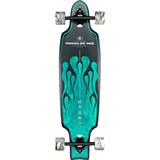 Longboard Globe Prowler Mid 34.75" Green Flames