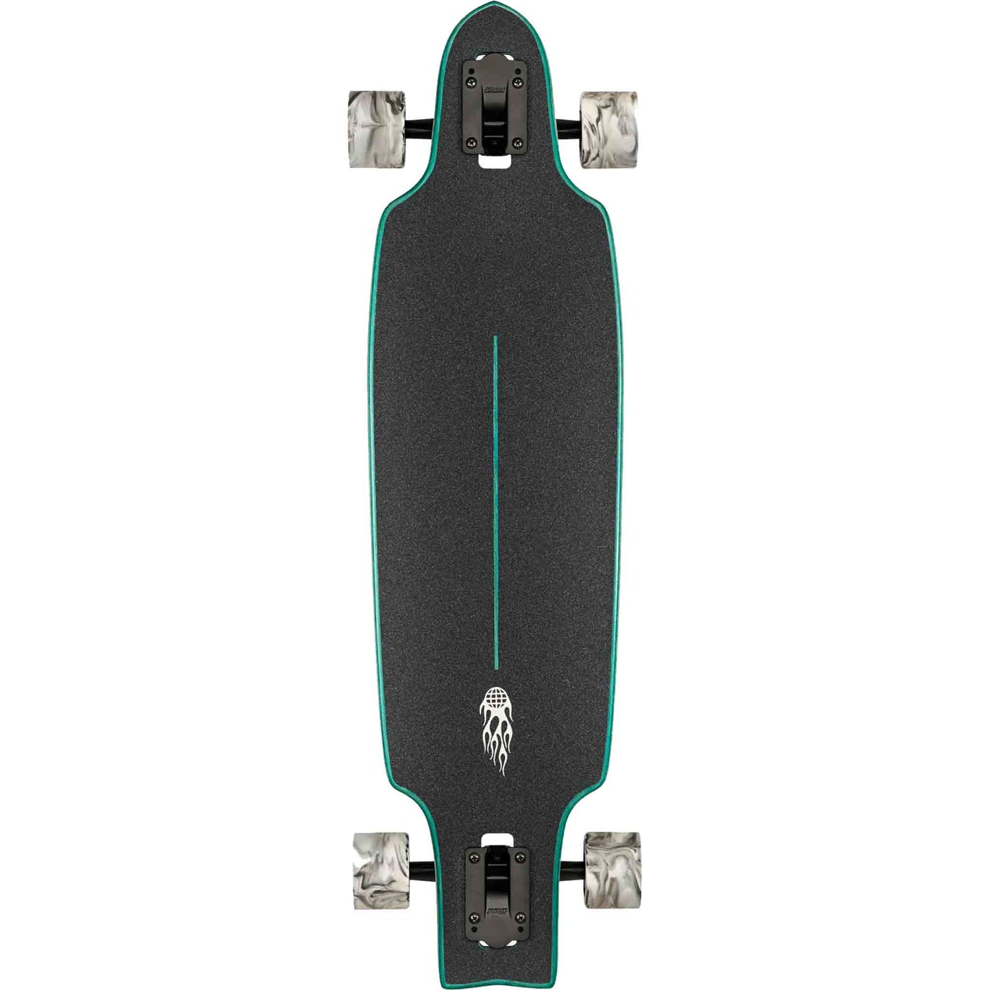 Longboard Globe Prowler Mid 34.75" Green Flames