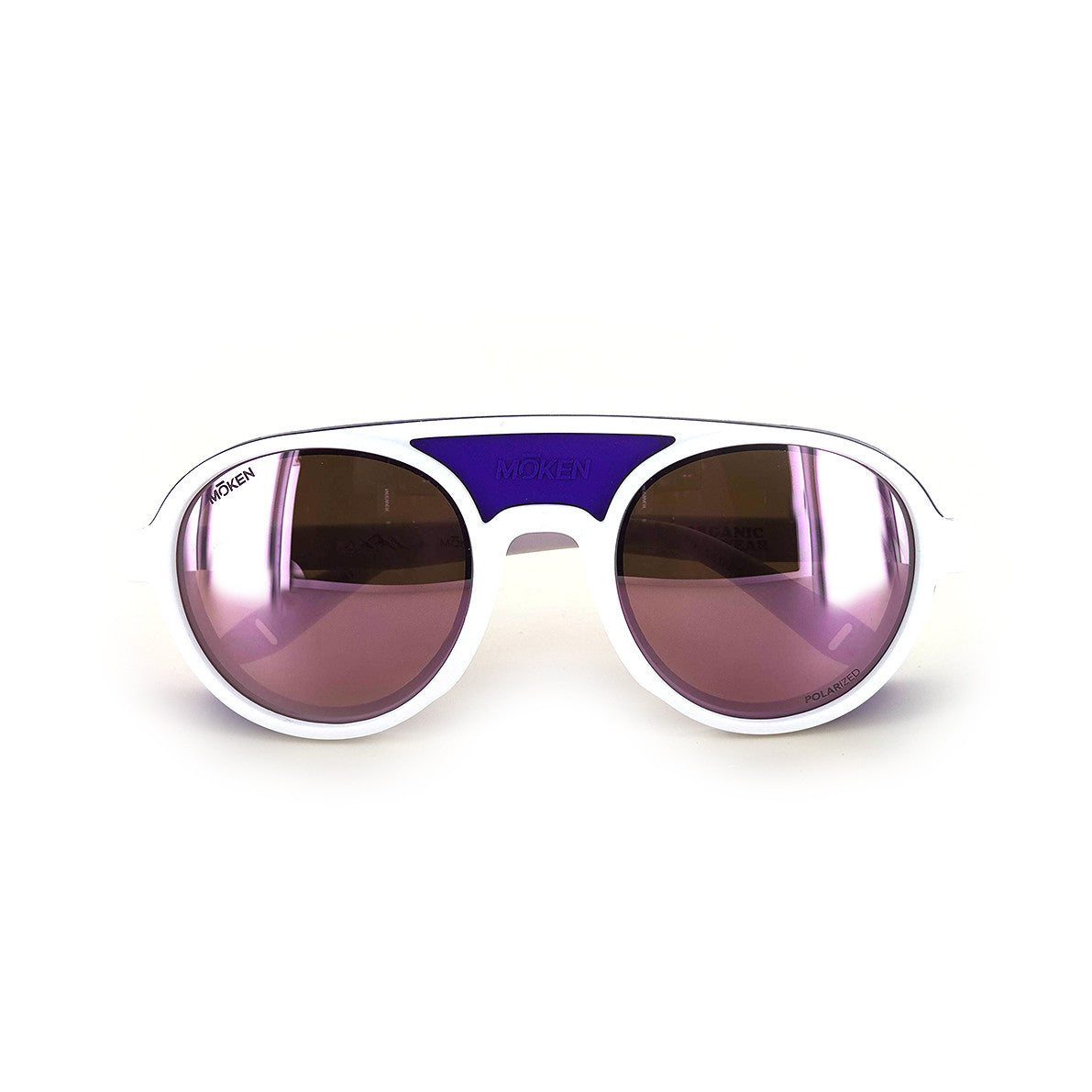 Lunettes Moken Hawkins Polarized WHT PUR FPNK