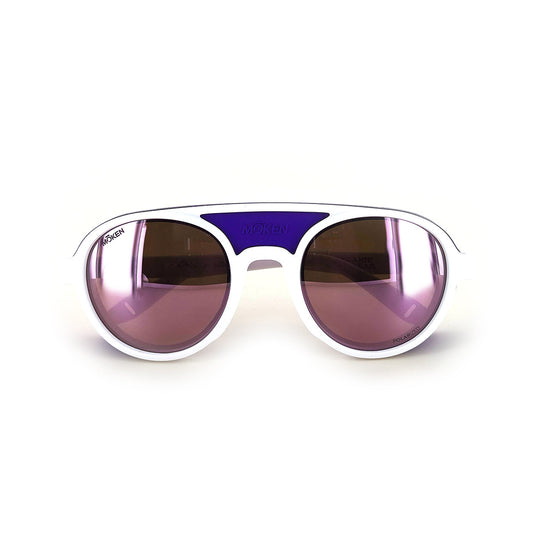 Lunettes Moken Hawkins Polarized WHT PUR FPNK
