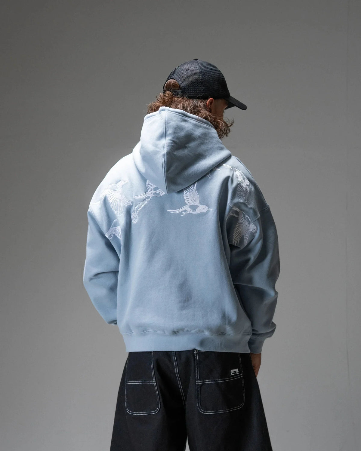 Sweat Zippé Jacker D.Birds Blue